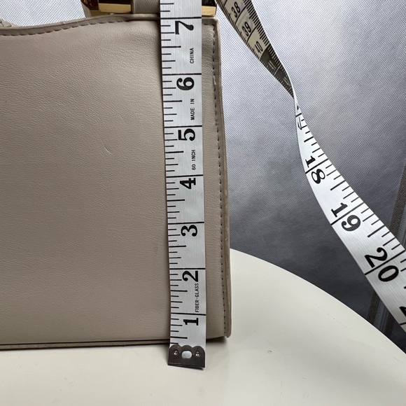 Bebe Aliah Stud Micro Shopper Crossbody Bag In Light Beige No Crossbody Strap - Picture 10 of 13